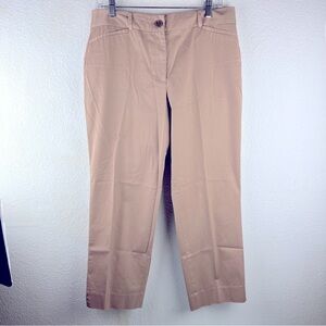 TALBOTS ‘THE PERFECT CROP’ Tan 4 faux pockets pants. Curvy, size 8. EUC